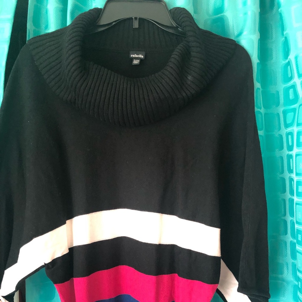 Black cowl neck sweater
